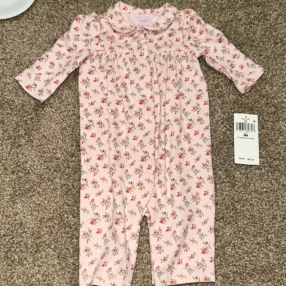 3 month Ralph Lauren romper